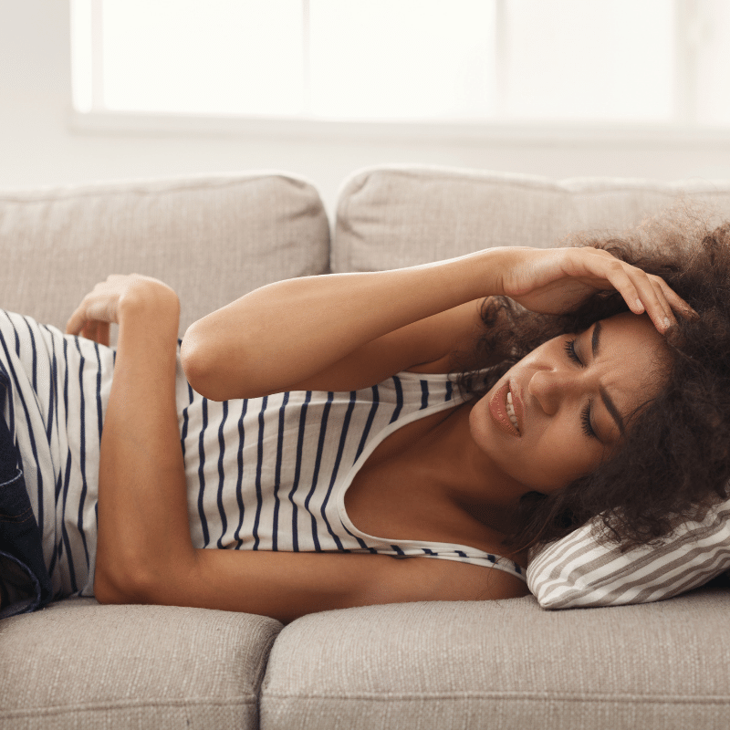 PMS cramps and headache